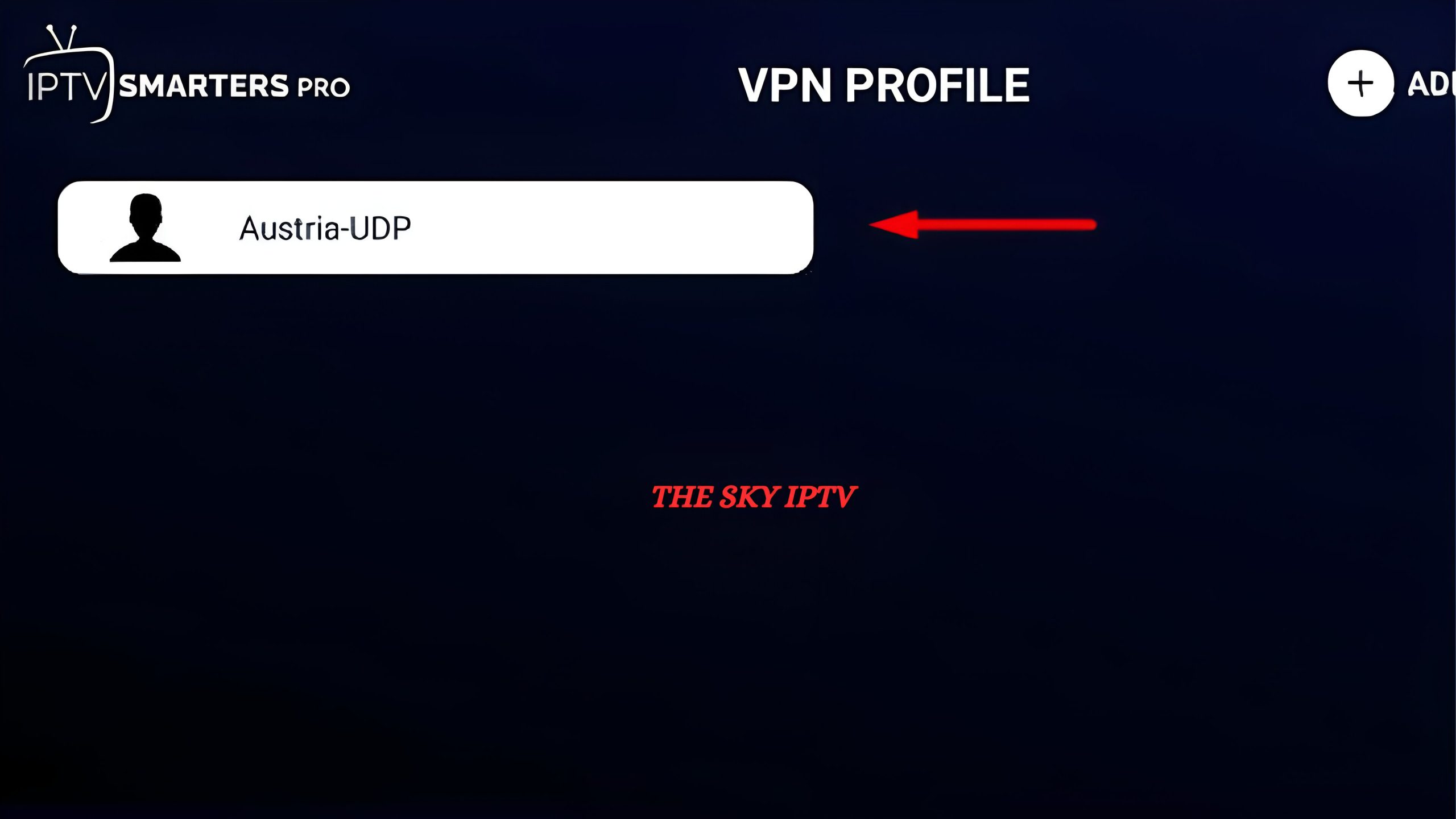 Open the IPTV Smarters app and connect to the VPN.